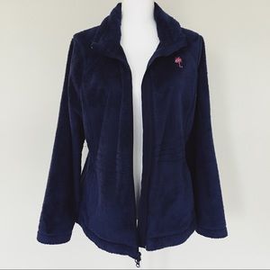 Lilly Pulitzer Maddie Fleece Jacket in Navy